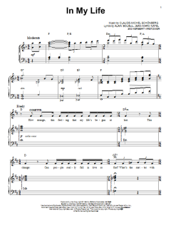 In My Life von Alain Boublil (Download) 