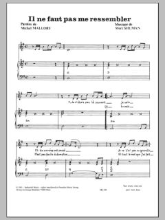 Il Ne Faut Pas Me Ressembler von Mort Shuman (Download) 