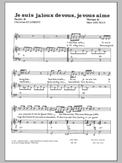 Je Suis Jalouz De Vous Et Je Vous Aime von Mort Shuman (Download) 