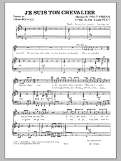 Je Suis Ton Chevalier von Didier Marouani (Download) 