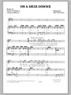 On A Deja Donne von Mort Shuman (Download) 