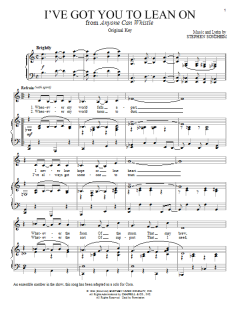 I've Got You To Lean On von Stephen Sondheim (Download) 