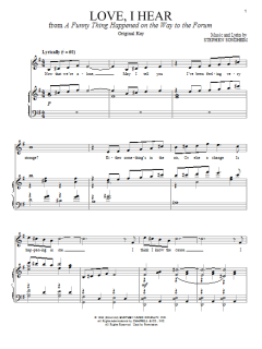 Love, I Hear von Stephen Sondheim (Download) 