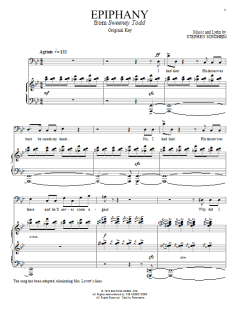 Epiphany von Stephen Sondheim (Download) 