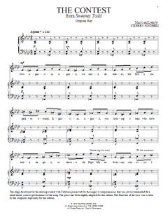 The Contest von Stephen Sondheim (Download) 