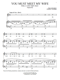 You Must Meet My Wife von Stephen Sondheim (Download) 