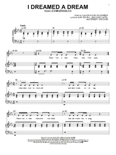 I Dreamed A Dream von Alain Boublil (Download) 