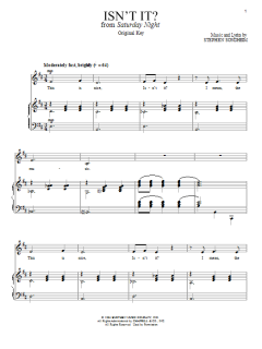 Isn't It? von Stephen Sondheim (Download) 