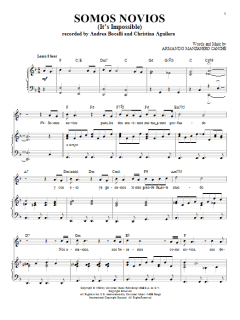 Somos Novios (duet with Christina Aguilera) von Andrea Bocelli (Download) 