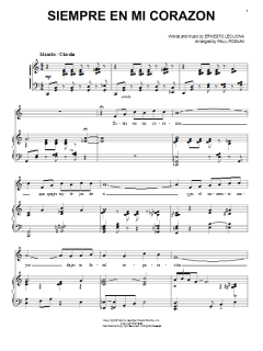 Siempre En Mi Corazon von Paul Posnak (Download) 