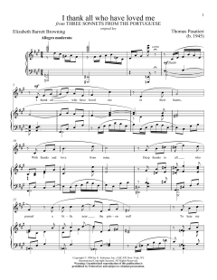 I Thank All Who Have Loved Me von Elizabeth Barrett Browning (Download) 