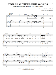 Too Beautiful For Words von Allee Willis (Download) 