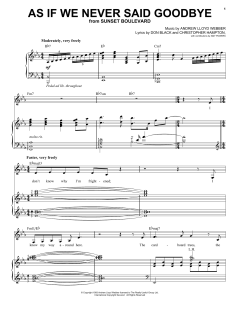 As If We Never Said Goodbye von Andrew Lloyd Webber (Download) 
