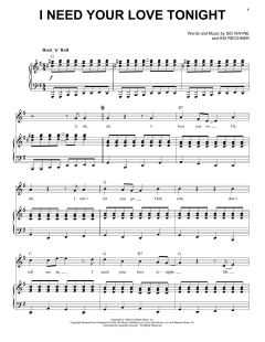 I Need Your Love Tonight von Elvis Presley (Download) 