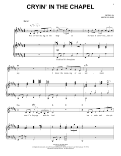 Cryin' In The Chapel von Elvis Presley (Download) 