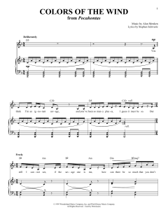 Colors Of The Wind von Alan Menken (Download) 
