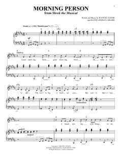 Morning Person von Jeanine Tesori (Download) 