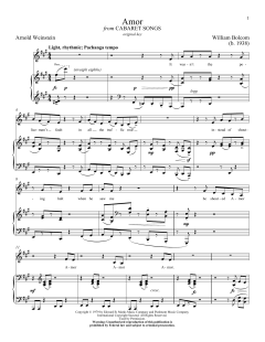 Amor von William Bolcom (Download) 