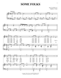 Some Folks von Stephen Collins Foster (Download) 