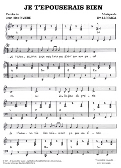Je t'espouserai Bien von Jim Larriaga (Download) 
