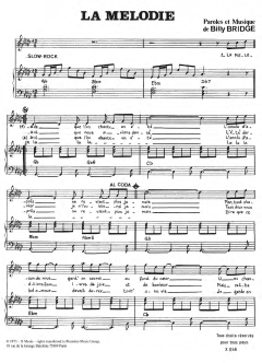 La Melodie von Billy Bridge (Download) 