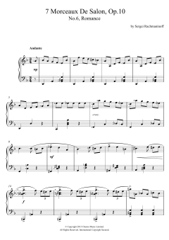 Romance (No.6 From 7 Morceaux De Salon, Op.10) (Download) 