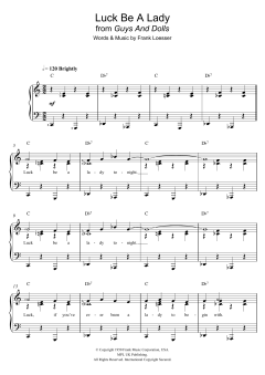 Luck Be A Lady von Frank Loesser (Download) 