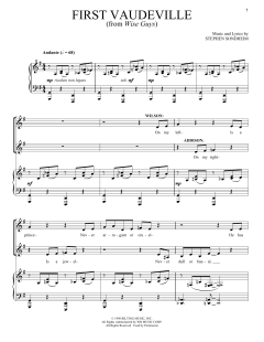 First Vaudeville von Stephen Sondheim (Download) 
