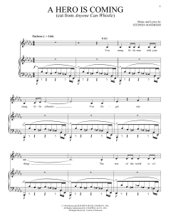 A Hero Is Coming von Stephen Sondheim (Download) 