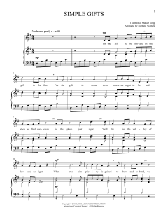 Simple Gifts von Traditional Shaker Hymn (Download) 