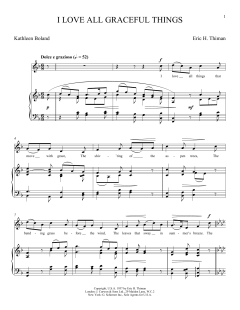 I Love All Graceful Things von Eric H. Thiman (Download) 