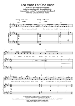 Too Much For One Heart von Alain Boublil (Download) 