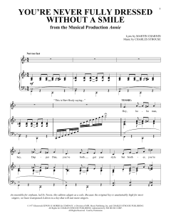 You're Never Fully Dressed Without A Smile von Martin Charnin (Download) 