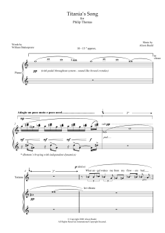 Titania's Song (for soprano and piano) von Alison Bauld (Download) 