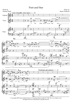Poet and Star (for soprano, tenor and piano) von Bayan Northcott (Download) 