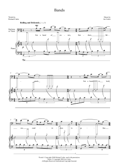 Bands (for tenor and piano) von Joe Cutler (Download) 