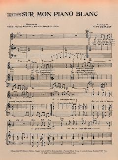 Sur Mon Piano Blanc von Marie-France Roussel (Download) 