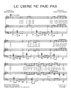 Crime Ne Paie Pas von Henri Salvador (Download) 
