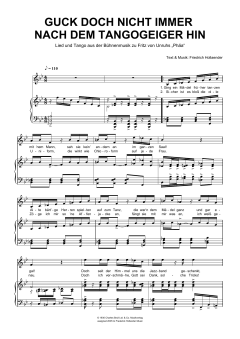 Guck Doch Nicht Immer Nach Dem Tangogeiger Hin von Friedrich Holländer (Download) 