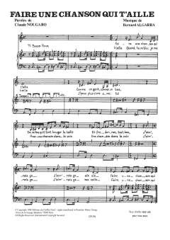 Faire Une Chanson Qui T'aille von Claude Nougaro (Download) 