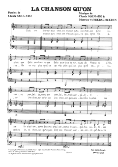 Chanson Qu'on von Claude Nougaro (Download) 