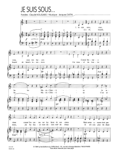 Je Suis Sous von Claude Nougaro (Download) 