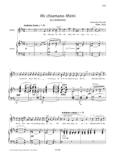 Mi Chiamano Mimi von Giacomo Puccini (Download) 