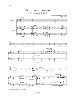 Parto, ma tu, ben mio von Wolfgang Amadeus Mozart (Download) 