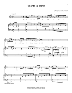 Ridente La Calma, K. 152 von Wolfgang Amadeus Mozart (Download) 