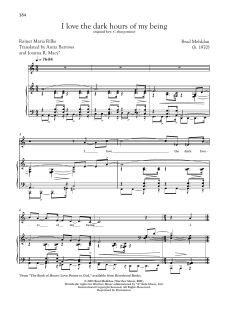 I Love The Dark Hours Of My Being von Brad Mehldau (Download) 