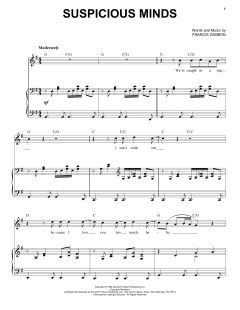 Suspicious Minds von Elvis Presley (Download) 