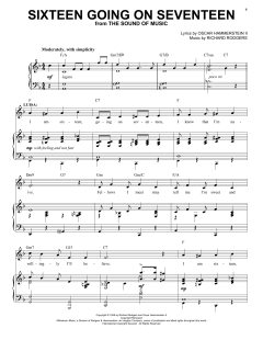 Sixteen Going On Seventeen von Rodgers & Hammerstein (Download) 