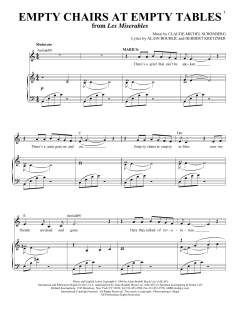 Empty Chairs At Empty Tables von Alain Boublil (Download) 