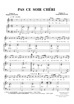 Pas Ce Soir Chéri von Brigitte Fontaine (Download) 